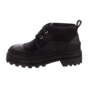 Women's Black APC Faustine Basse Lace Up Boots